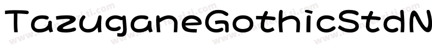 TazuganeGothicStdN Medium字体转换